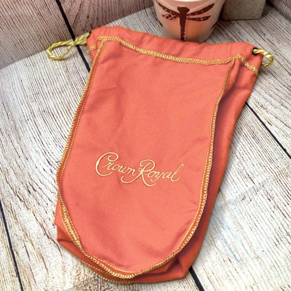 8 BAGS CROWN ROYAL Choose Colors Royal Blue Peach Green Black Tan Gold